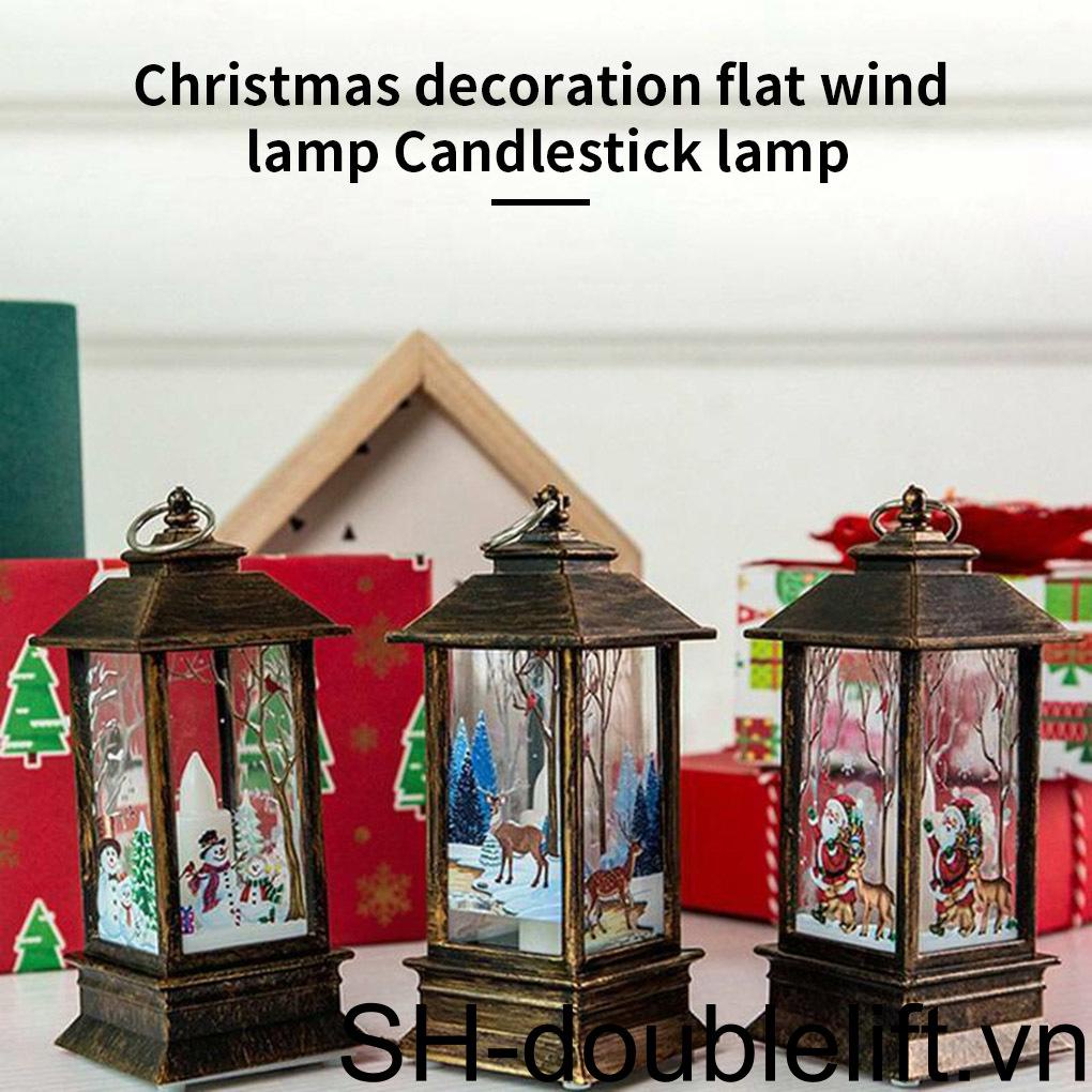 Lồng Đèn LED Treo Trang Trí Giáng Sinh Phong Cách Vintage