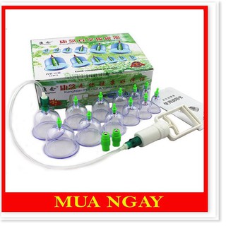 Bộ giác hơi hút chân không 12 cốc không dùng lửa tiện dụng GH12