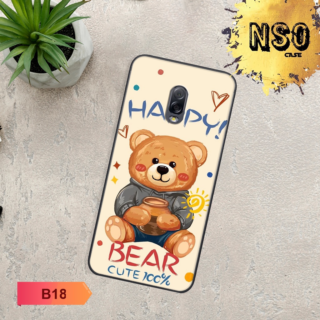 Ốp Samsung J7 Pro - Samsung J7 Plus In Hình Gấu Siêu Đáng Yêu Cute