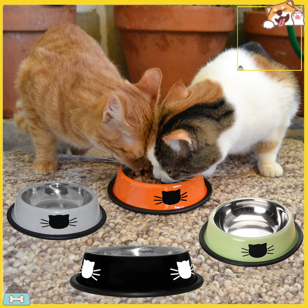 Tô Đựng Thức Ăn Cho Thú Cưng Chống Trượt Bằng Thép Không Gỉ