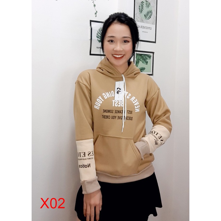 Áo Hoodie Nữ Nỉ Bông Có Mũ Form Rộng 40-60kg Nhiều Màu Cực Xinh | BigBuy360 - bigbuy360.vn