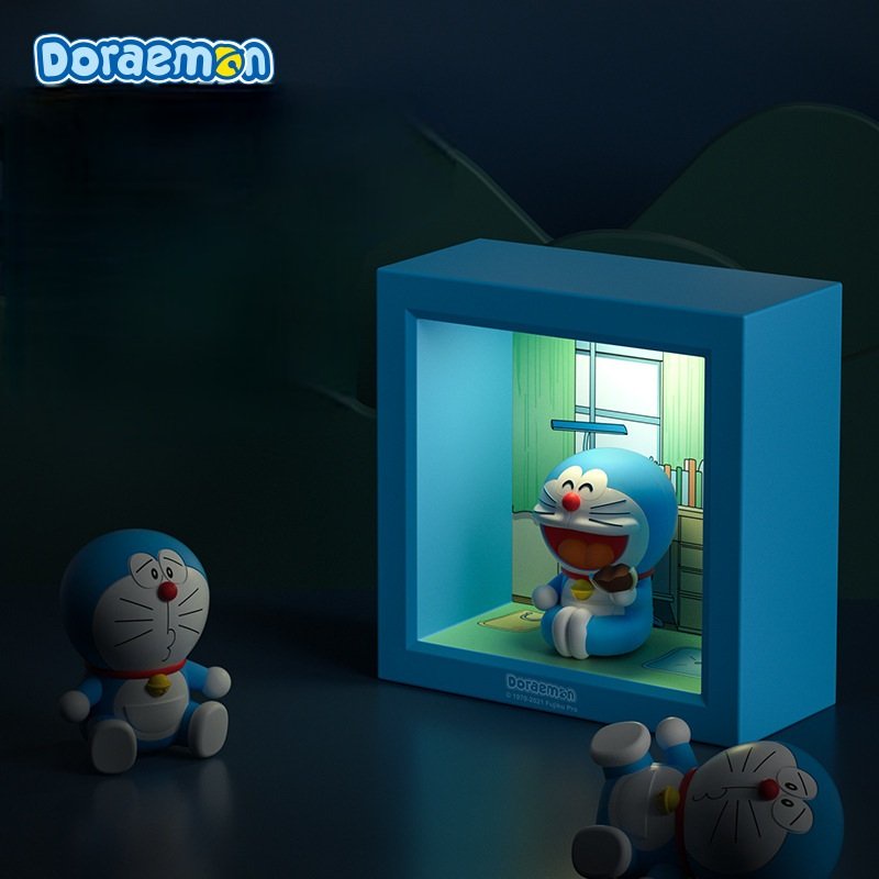 Đèn ngủ DORAEMON cảm ứng+sạc USB-đèn cao cấp mô hình dễ thương