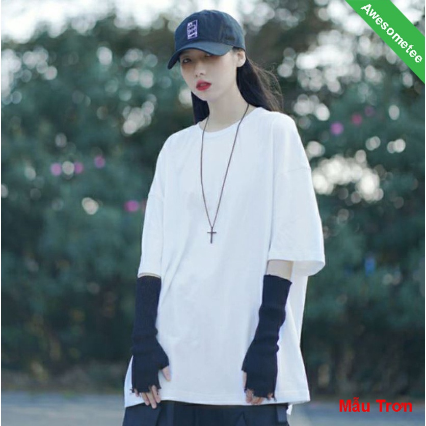 Áo thun tay lỡ Unisex Awesometee, áo phông form rộng ATL Anime BST2