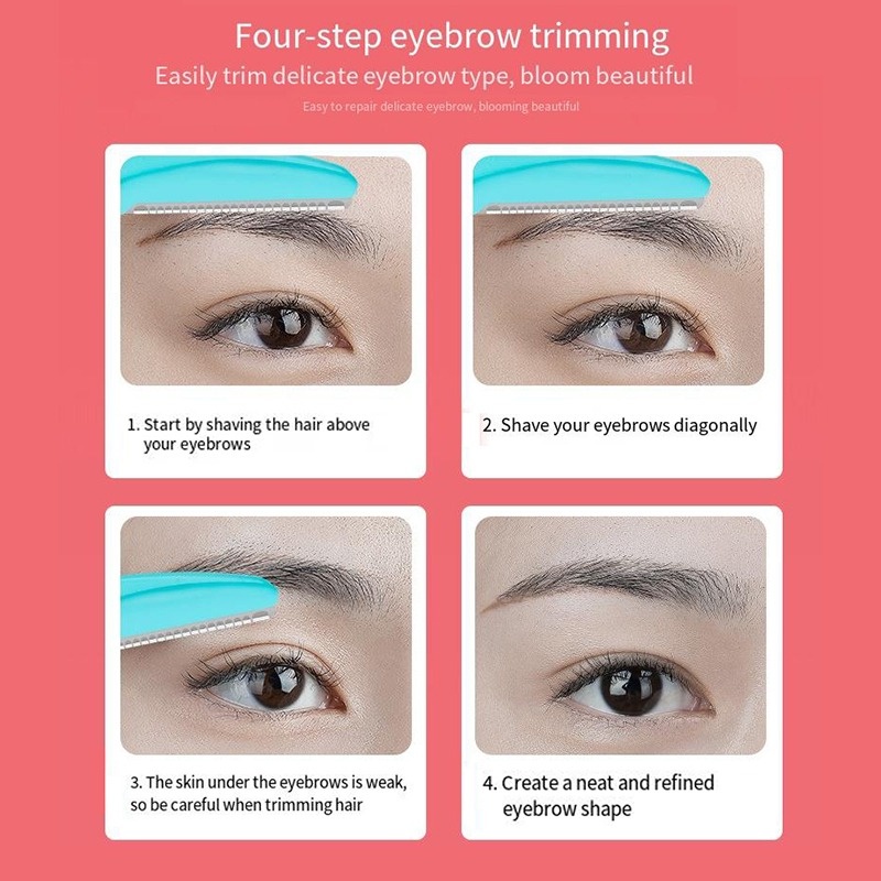 Dao cạo lông mày HLLR chuyên dụng trang điểm màu sắc ngẫu nhiên tiện lợi