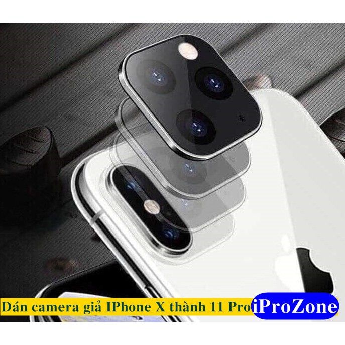 Dán kính camera độ cho IPhone X / XS Max lên 11 Pro / 11 Pro Max