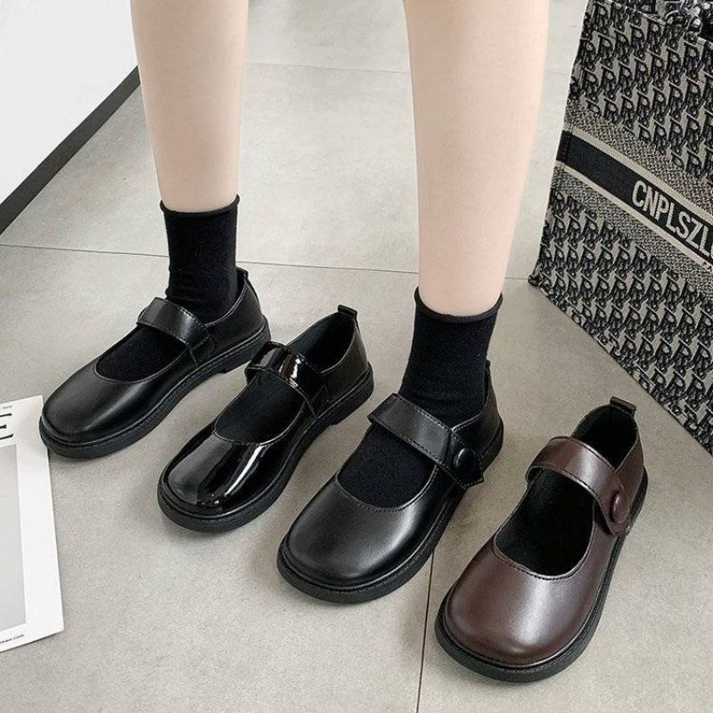 Giày lolita búp bê Ulzzang quai dán quốc dân siêu xinh