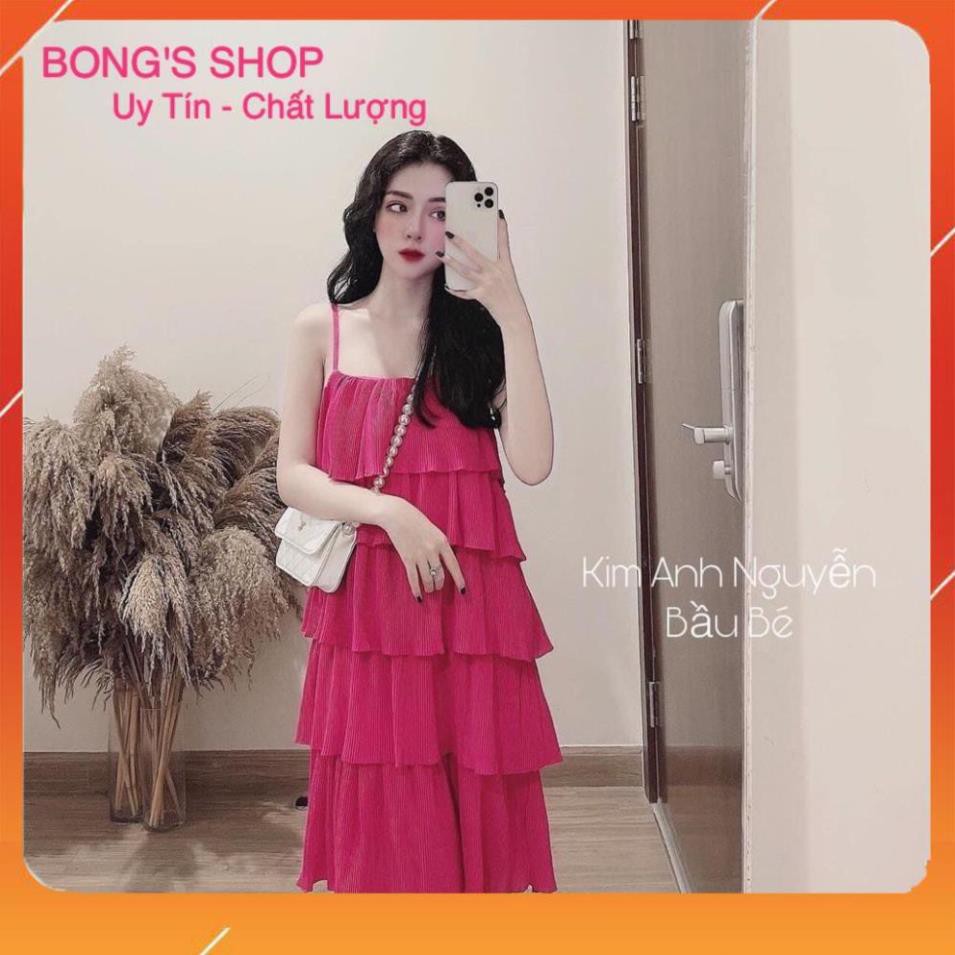 [SALE_50%], Váy 2 dây nữ, Đầm hai dây nữ hồng cực xinh, chất voan đũi tàu bao đẹp . | BigBuy360 - bigbuy360.vn