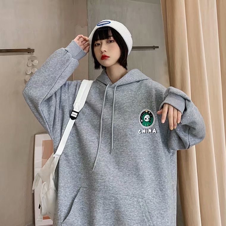 Áo hoodie tay dài dáng rộng in hình tên lửa gồm 3 màu sắc | BigBuy360 - bigbuy360.vn