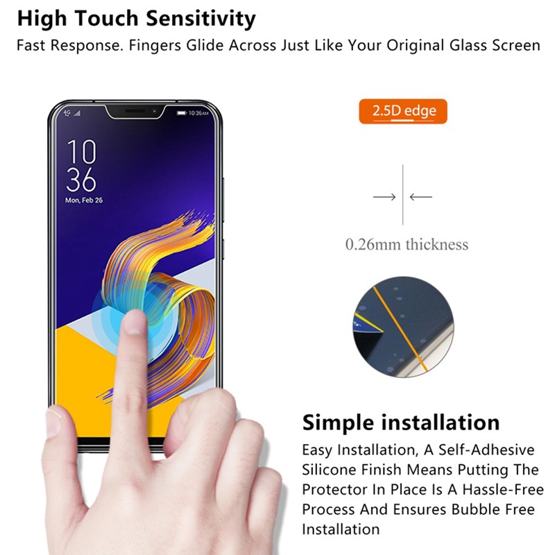 ASUS ZenFone 5Q/5 Lite/ZC600KL 5/5Z/ZS620KL/ZE620KL/ZS621KL Selfie/Selfie Pro/ZC600KL ZD551KL Kính Cường lực Miếng dán G