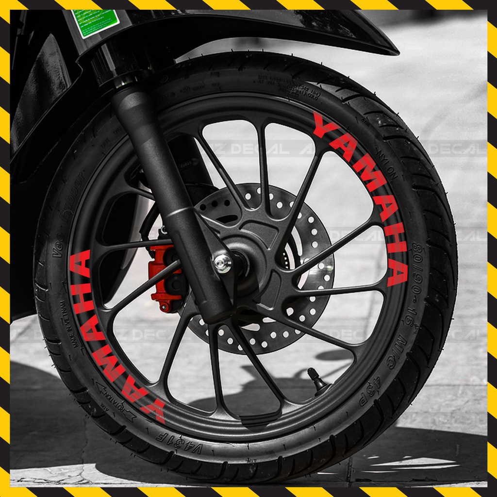 Tem Dán Vành Xe Máy Yamaha Exciter 150, Sirius, Exciter 155, R15 V3,... | TV38 | Decal Dán Vành Xe Phản Quang Chống Nước