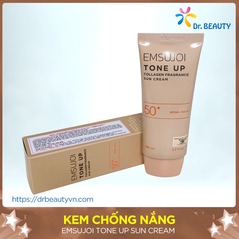 [BÁN CHẠY NHẤT] KEM CHỐNG NẮNG COLLAGEN EMSUJOI🌺Chống nắng hiệu quả🌺Dưỡng trắng lên Tone