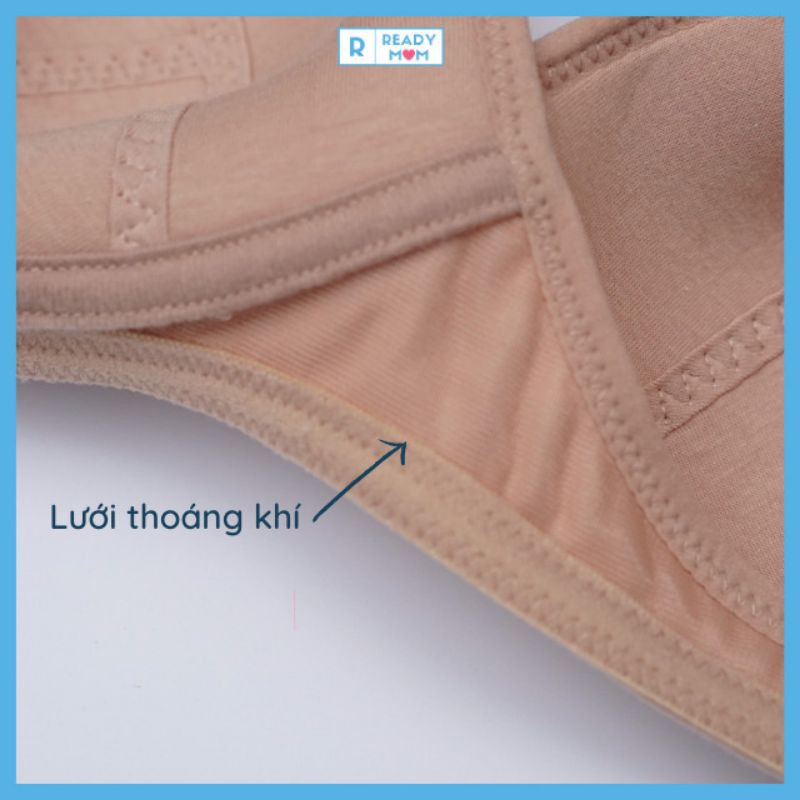 THANH LÝ| Áo Lót Bầu | Áo Ngực Cho Con Bú Cổ Tim| Hàng Việt Nam| Cotton siêu mềm|  Màu da | Không Gọng|RM01 ReadyMo