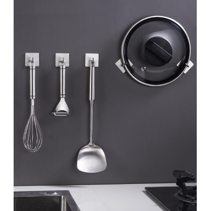 Móc treo đồ INOX 304 dính tường sử dụng keo 3M siêu bám