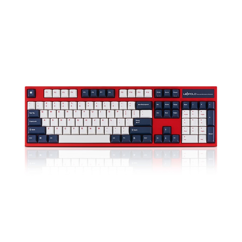 Bàn phím cơ mini máy tính không dây có dây chơi game gaming cao cấp giá rẻ bluetooth Leopold FC900RPD Blue Star 3215