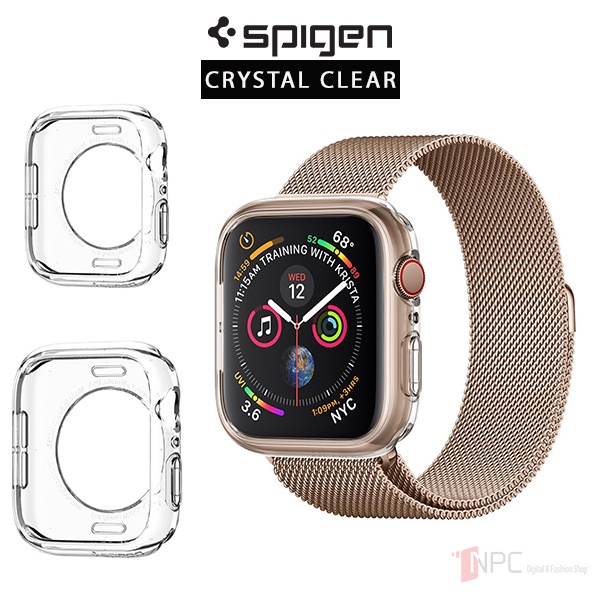 [Hàng Chính Hãng] Ốp Bảo Vệ Apple Watch Spigen Liquid Crystal Series SE/6/5/4 (40mm | 44mm)