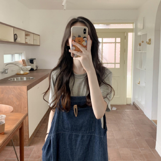 Đầm Denim Form dài