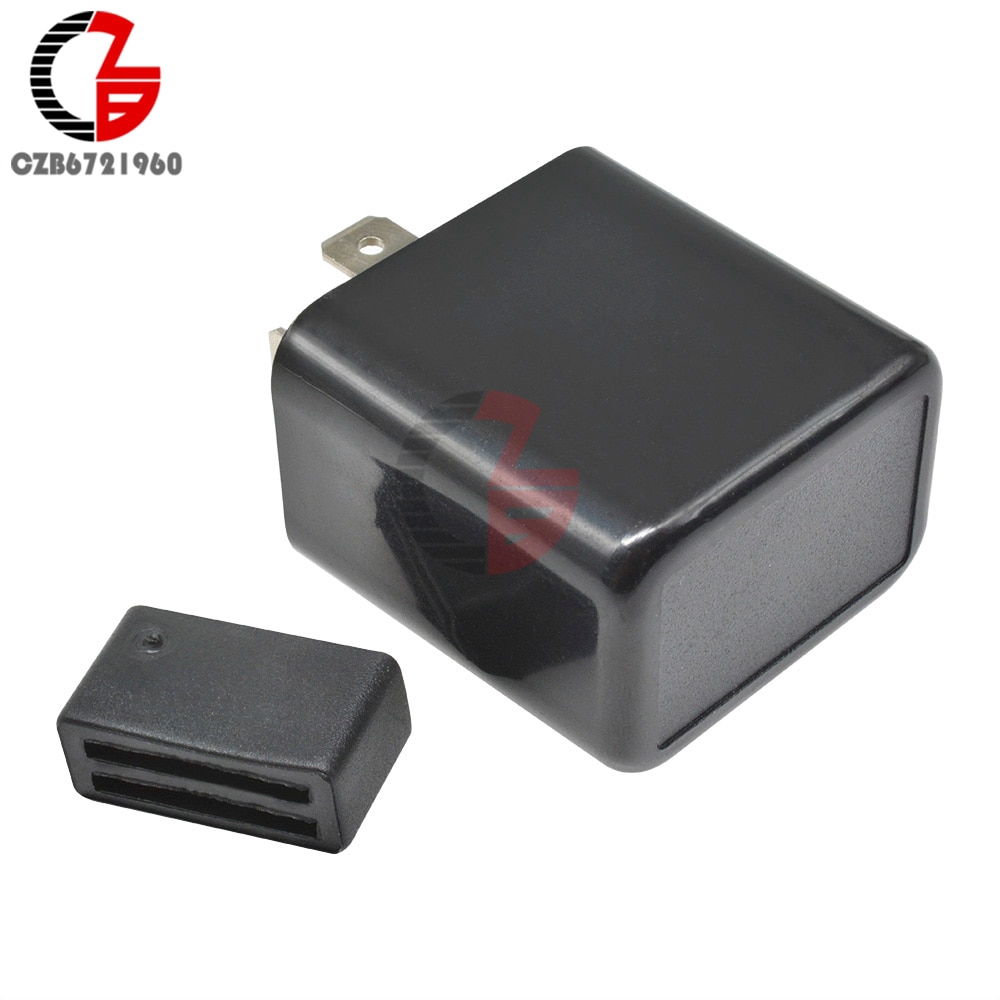 12V 2 Pin Adjustable Frequency LED Flashing Relay Turn Signal Blinker Indicator FM Flasher Relay for Car Motorcycle Motorbike | BigBuy360 - bigbuy360.vn