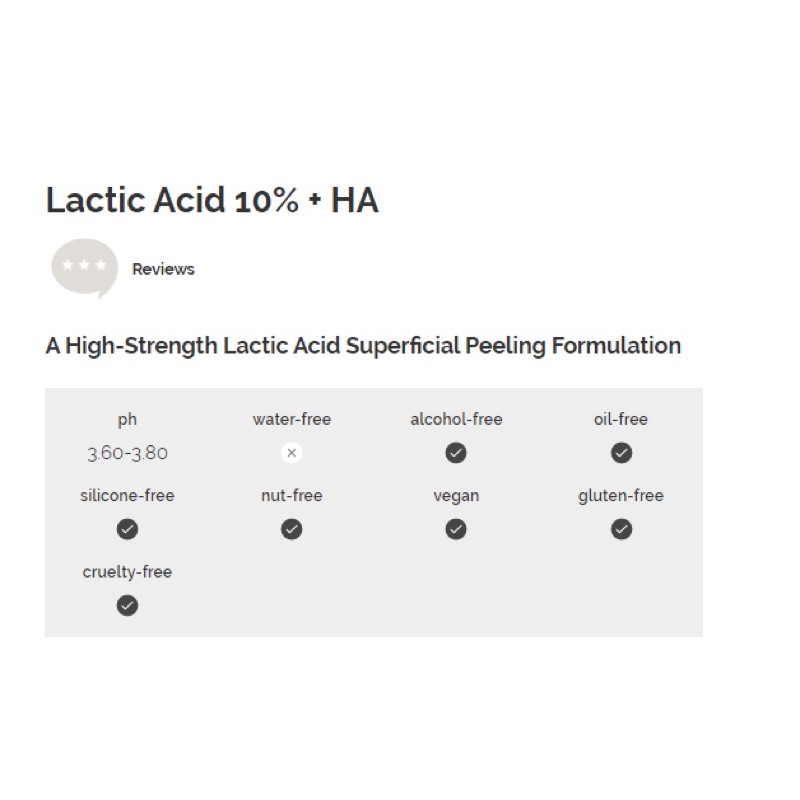 Serum mờ thâm, chống lão hoá The Ordinary Latic Acid 10% + HA 2%
