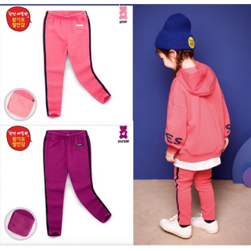 (120,150) Legging lót lông mỏng Hàn Quốc bé gái Jeli jargse07