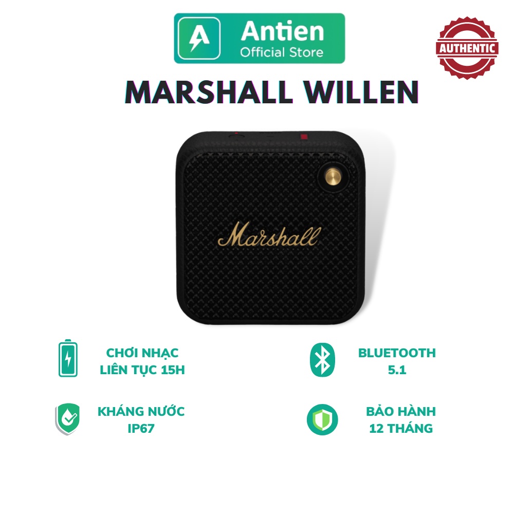 Loa bluetooth Marshall Willen | Loa không dây chính hãng | Bảo hành 12 tháng, pin trâu