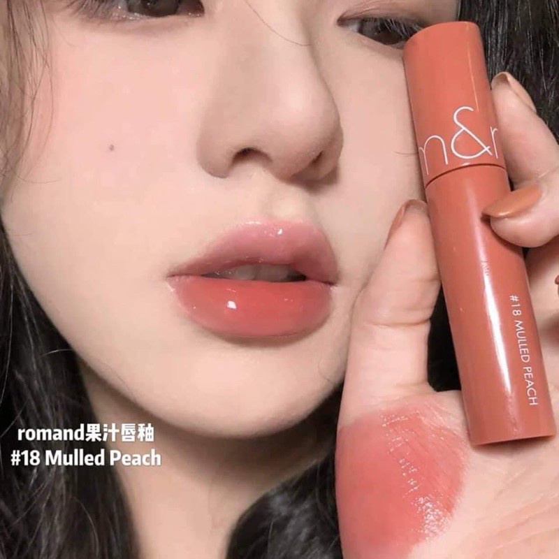 (Màu 06-&gt;23) Son Tint Bóng Romand Juicy Lasting Tint (màu 06-07 - 13 - 16 - 18 - 19 - 20 - 21 - 22 - 23)