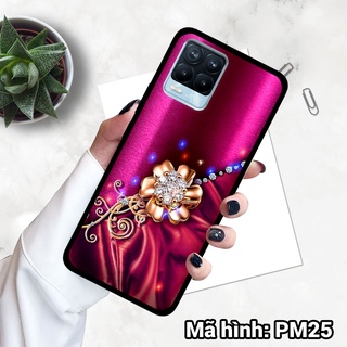 Ốp điện thoại OPPO REALME 8/8 PRO in hình hoa,nữ tính sang trọng – lưng kính tráng gương viền dẻo