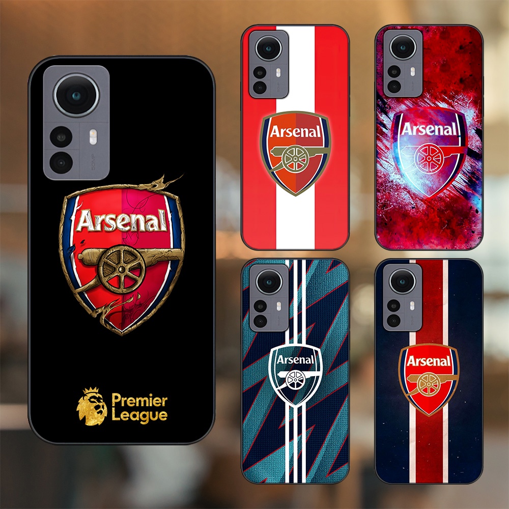 Ốp lưng Xiaomi 12 viền đen in hình Arsenal FC