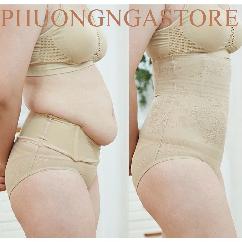 Quần gen nịt bụng cạp cao làm thon nhỏ bụng kháng khuẩn chất liệu ren thoáng mát 3308