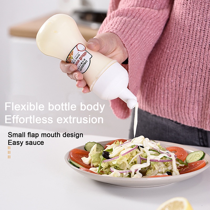 Chai Nhựa Đựng Nước Sốt 350ml Có Thang Đo Tiện Dụng