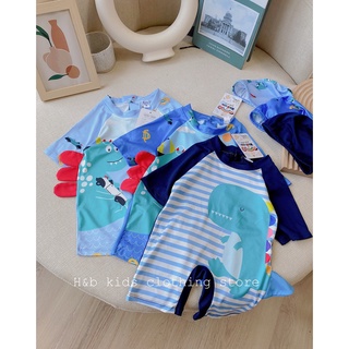 Bộ bơi liền kèm mũ