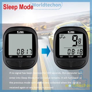 Đồng hồ đo tốc độ xe đạp sunding màn hình lcd chống nước