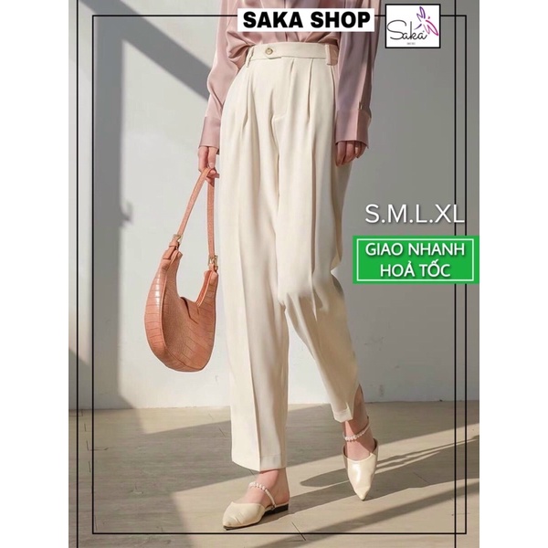 Quần tây nữ công sở dáng rộng thoải mái dễ chịu nhiều màu mã 46522