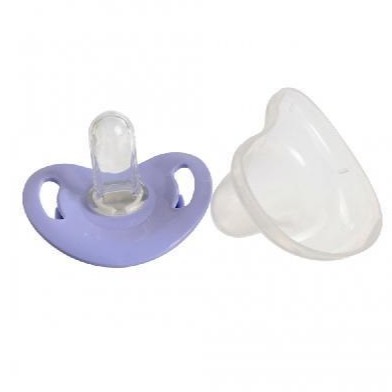 [Mã FMCGMALL - 8% đơn 250K] Ty ngậm Silicone Pigeon Bước 2 hình sâu bướm, hoa tía, voi, máy bay (5 - 8 tháng)