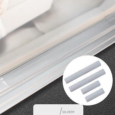 Set 4 miếng dán bảo vệ cửa xe ô tô chất liệu sợi cacbon