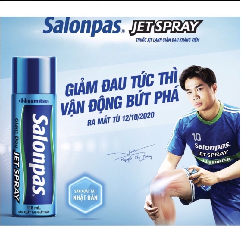 {MẪU MỚI} XỊT GIẢM ĐAU SALONPAS JETSPRAY