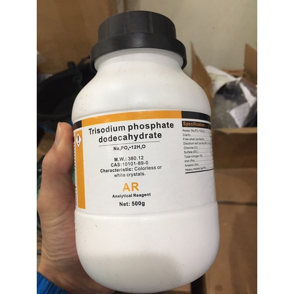 Hoá chất tri-Sodium phosphate dodecahydrate CAS 10101-89-0 500g