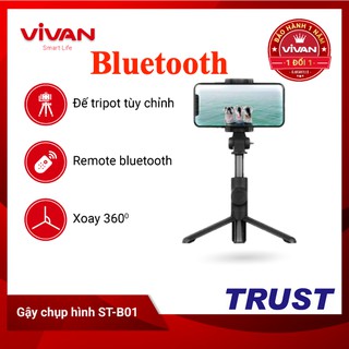 Gậy Chụp Hình Bluetooth Đa Năng Có Giá Đỡ VIVAN -ST-B01- BẢO HÀNH 1 ĐỔI 1 CHÍNH HÃNG