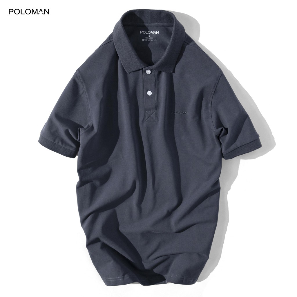 Áo thun POLO nam cổ bẻ BASIC vải cá sấu Cotton trẻ trung - POLOMAN | BigBuy360 - bigbuy360.vn