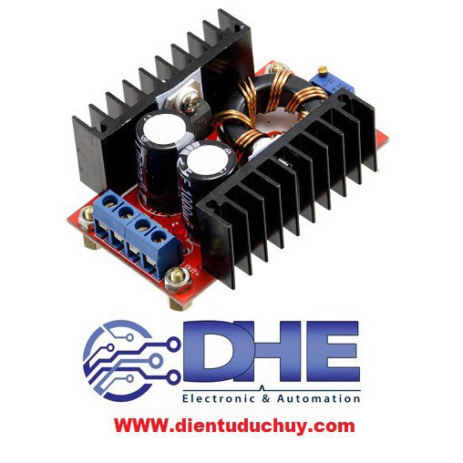 MẠCH TĂNG ÁP DC DC 150W, ĐIỆN ÁP VÀO 10-30VDC, ĐIỆN ÁP RA ĐIỀU CHỈNH ĐƯỢC 12V-35VDC