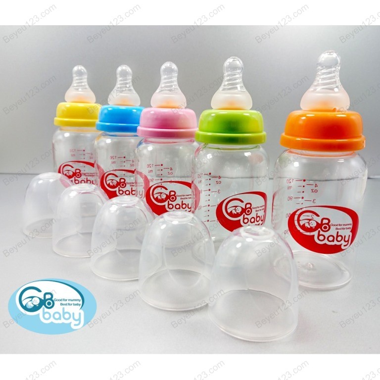 (60ML /120ML / 240ML) Bình sữa PP cổ hẹp không BPA GB BABY (Công nghệ Hàn Quốc)