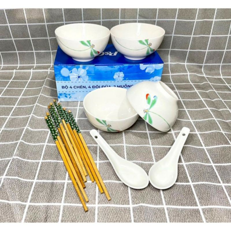 Chén Sứ Hoa tiết cao cấp