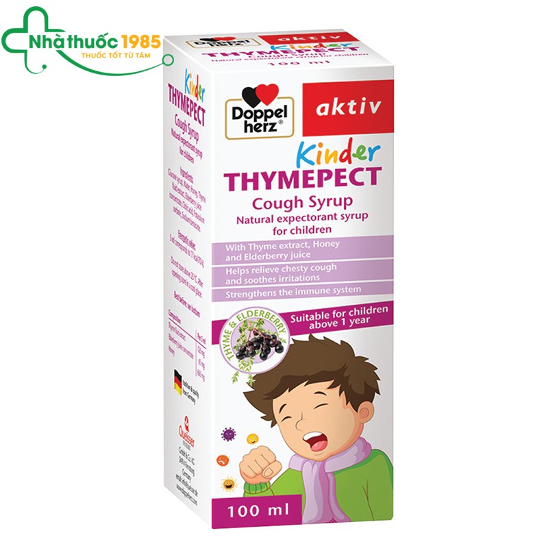 Siro Ho cho bé Doppelherz Aktiv Kinder Thymepect Cough Syrup (Chai 100ml)