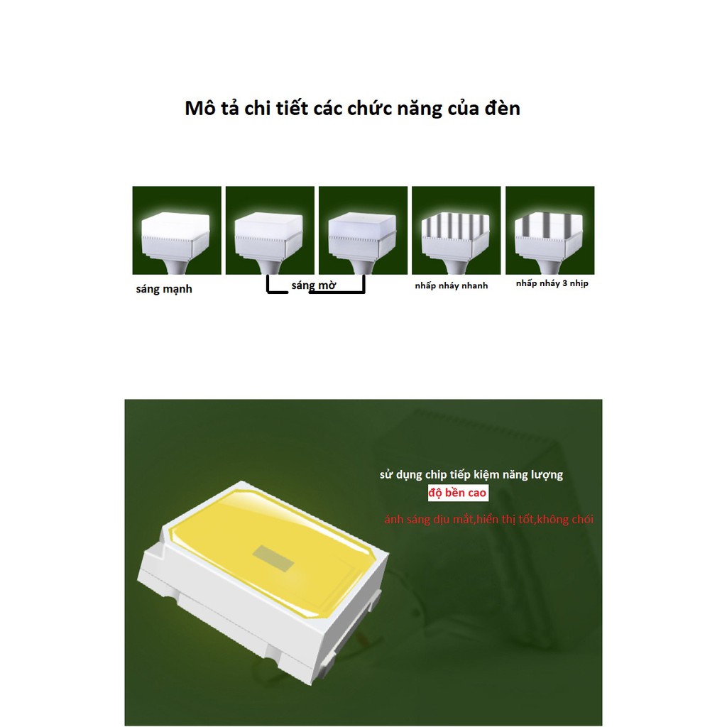 Đèn led vuông sạc tích điện 6-8h - 30w,,60w,,90w,,120w,,150w có móc treo hàng chính hãng (đèn vuông )