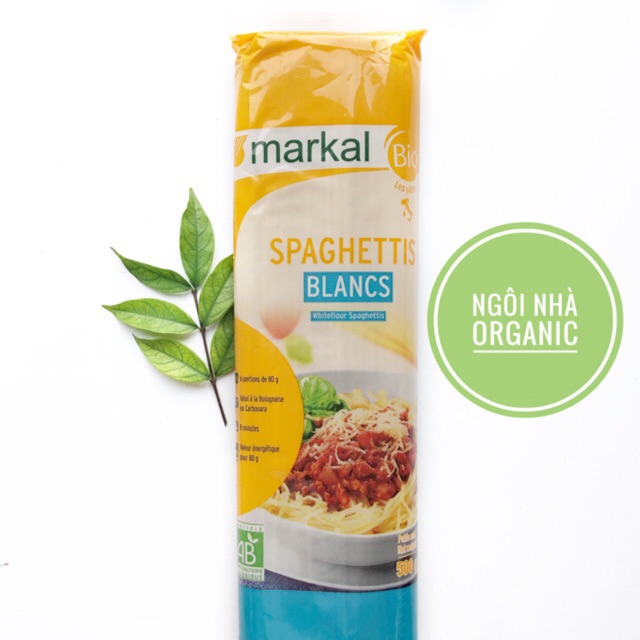 Mì spaghetti trắng hữu cơ Markal 500g