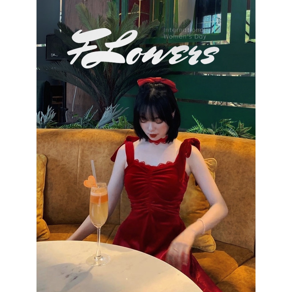 THE FANCE | Đầm nhung choker tôn dáng quyến rũ VENNIE CHOKER