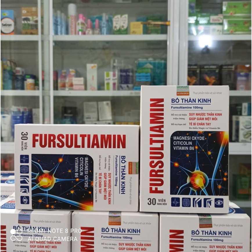 Viên uống bổ thần kinh FURSULTIAMIN hộp 30 viên