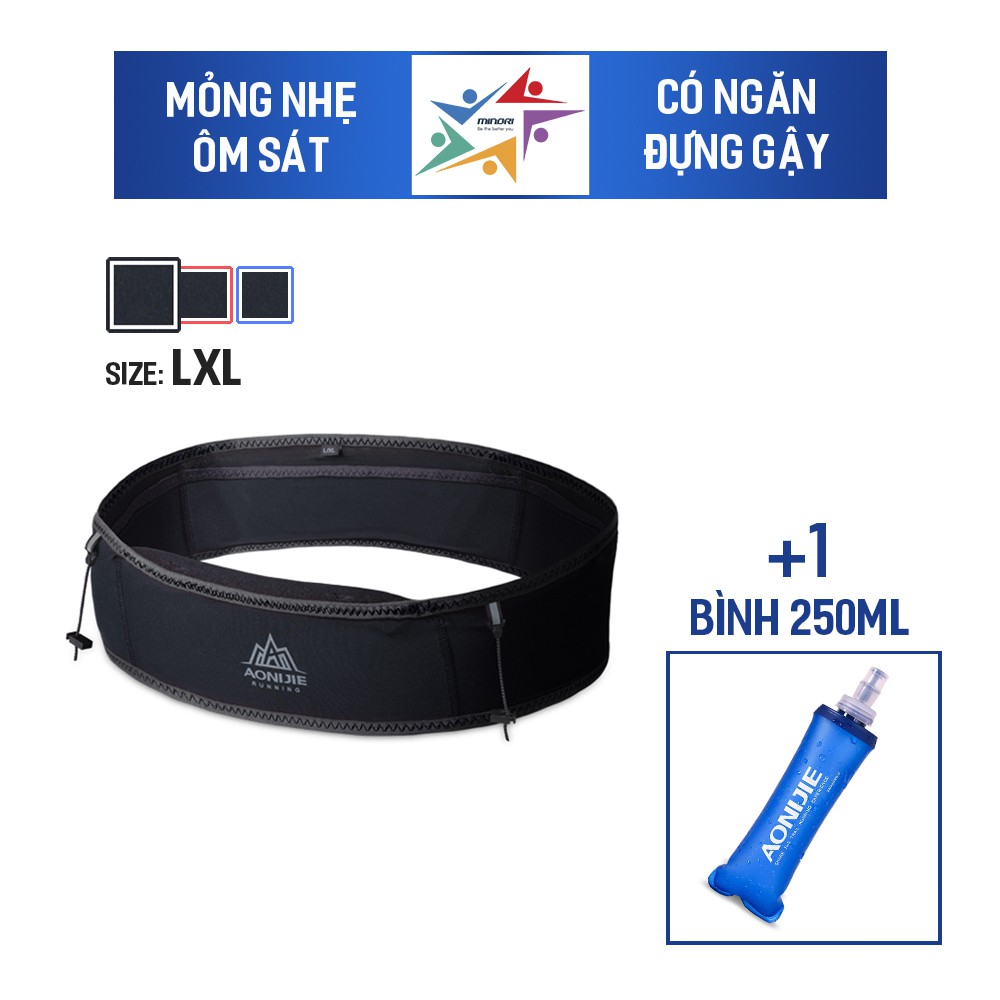 Đai Đeo Hông Chạy Bộ Aonijie W938S Ôm Sát Người- TẶNG KÈM Bình 250ml, Nhiều Ngăn Đựng Đồ