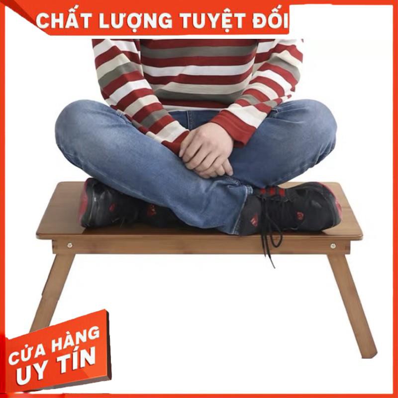Bàn Gấp Mini Đa Năng Gỗ Tự Nhiên, Bàn Gỗ Đa Năng Chân Xếp 40x60cm
