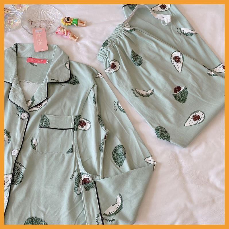 Đồ bộ bầu/pijama bầu và sau sinh cho mẹ cho con bú chất cotton dày dặn