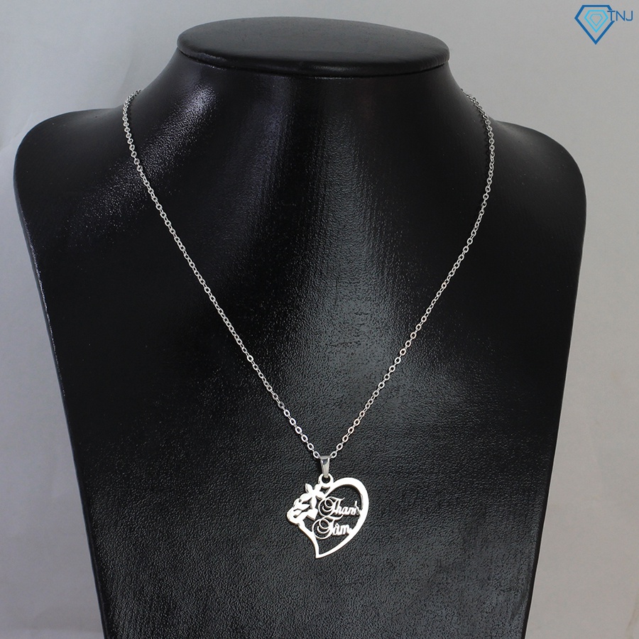 Dây chuyền bạc cho bé gái khắc tên theo yêu cầu DTN0025 - Trang Sức TNJ